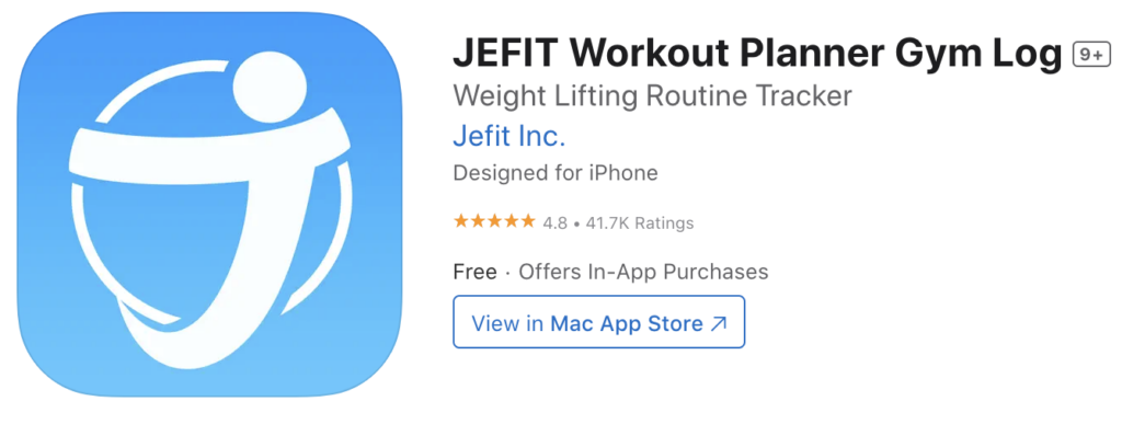 JEFIT Workout Planner & Tracker